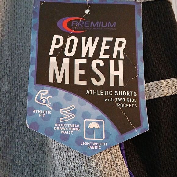 Premium Power Wash gray purple black athletic shorts Sz XXL NWT - Picture 4 of 6